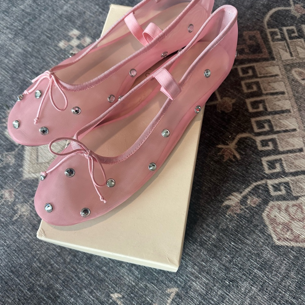 Loeffler Randall
Leonie Crystal Mesh Ballet Flats - Picture 4 of 5